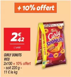 Vico - Curly Donuts offre à 2,42€ sur Netto