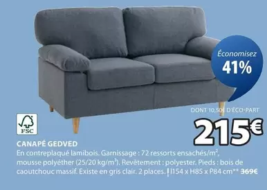 Canapé GeDVed offre à 215€ sur JYSK