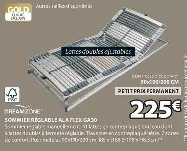 Sommier Reglable Ala Flex GA30 offre à 225€ sur JYSK