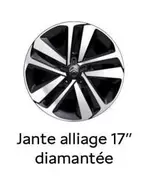 Jante Alliance 17" Diamantée offre sur Citroën