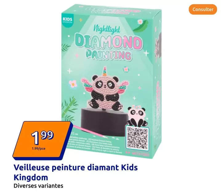 Pura+ - Veilleuse Peinture Diamant Kids offre à 1,99€ sur Action