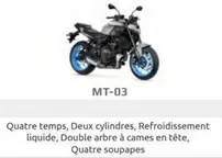 MT-03 offre sur Yamaha