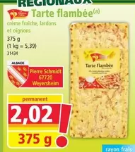 Pierre Schmidt - Tarte Flambée offre à 2,02€ sur Norma