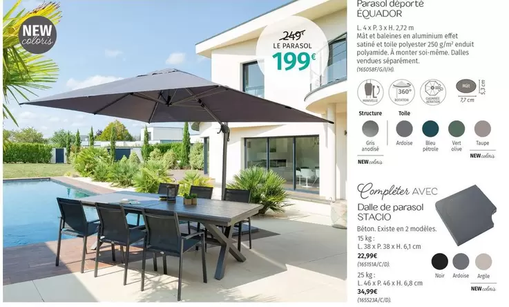 Le Parasol offre à 199€ sur Maxi Bazar