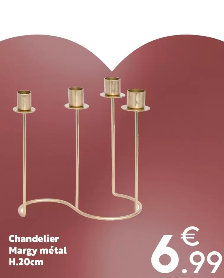 Chandelier Margy Métal offre à 6,99€ sur Maxi Bazar