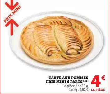 Prix Mini - Tarte Aux Pommes offre à 4€ sur Hyper U