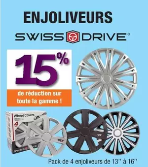 SwissDrive - Enjoliveurs offre sur Autobacs