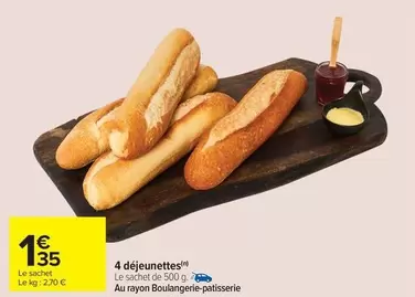 4 Déjeunettes offre à 1,35€ sur Carrefour Contact