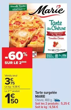 Marie - Tarte Surgelée offre à 3,75€ sur Carrefour Market