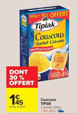 Tipiak - Couscous offre à 1,45€ sur Carrefour Market