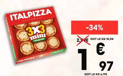 Italpizza - Soit Le Kg offre à 1,97€ sur Supeco