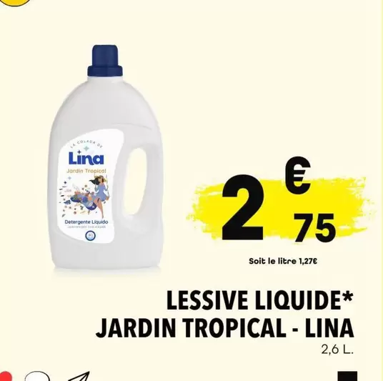 Lessive Liquide Jardin Tropical offre à 2€ sur Supeco