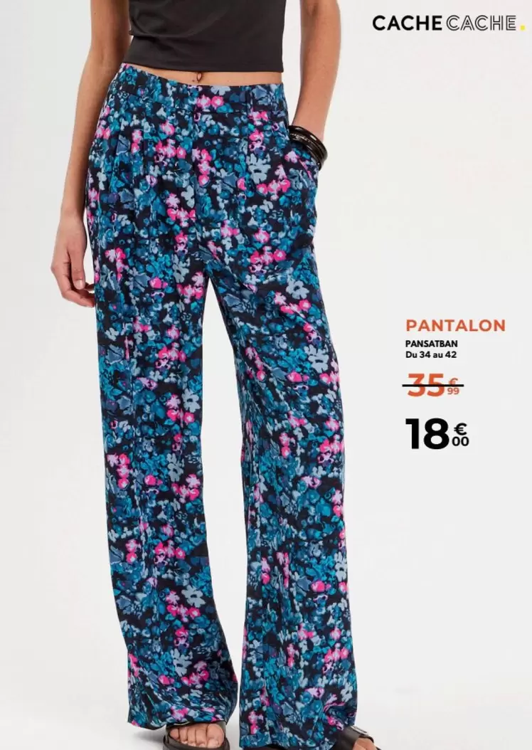 Pantalon offre à 18€ sur Cache Cache