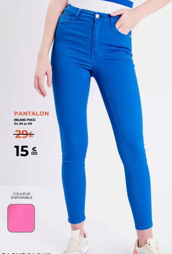 Pantalon Blanque Pco offre à 15€ sur Bonobo