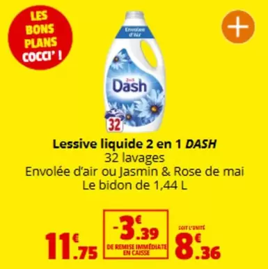 Dash - Lessive Liquide 2 En 1 offre à 8,39€ sur Coccimarket