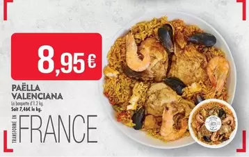 Paella Valenciana offre à 8,95€ sur Supermarché Match