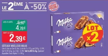 Milka - Gateaux Moelleux offre à 2,39€ sur Supermarché Match