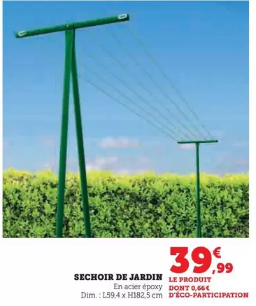 Sechoir De Jardin offre à 39,99€ sur Hyper U