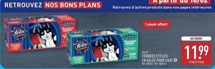 Purina - Tendres Effilés En Gelée Pour Chat offre à 11,99€ sur Aldi