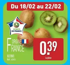 Kiwi offre à 0,39€ sur Aldi