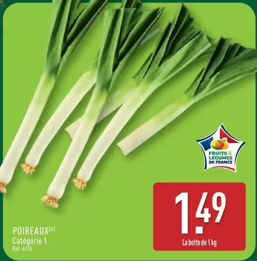 Poireaux offre à 1,49€ sur Aldi