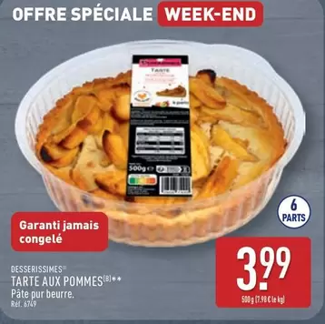 Desserissimes - Tarte Aux Pommes offre à 3,99€ sur Aldi