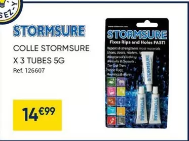 Stormsure - Colle Stormsure X 3 Tubes   offre à 14,99€ sur Pacific Pêche