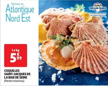 Pavillon France - Coquilles Saint-jacques De La Baie De Seine offre à 5,99€ sur Auchan Hypermarché