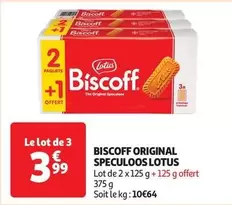 Lotus - Biscoff Original Speculoos offre à 3,99€ sur Auchan Hypermarché