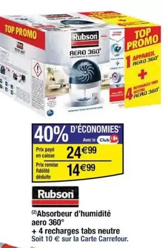 Promo - Absorbeur D'humidité Aero 360° offre à 14,99€ sur Cora