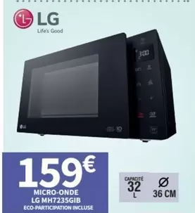 LG - Micro-onde MH7235GIB offre à 159€ sur Conforama