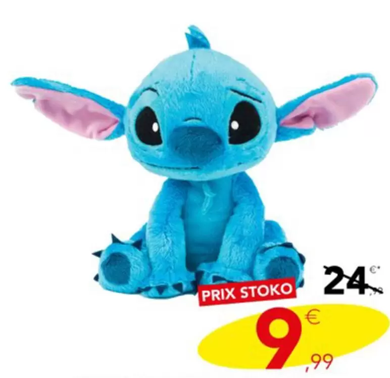 Peluche Stitch  offre à 9,99€ sur Stokomani