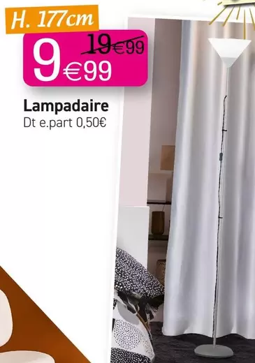 Lampadaire offre à 9,99€ sur KANDY