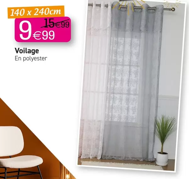 Voilage offre à 9,99€ sur KANDY