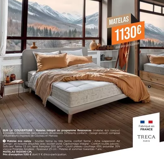 Sur La Couverture: Matelas Intégré Au Programme Ressources  offre à 1130€ sur Gallery Tendances