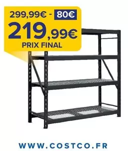 Étagère Métallique offre à 219,99€ sur Costco