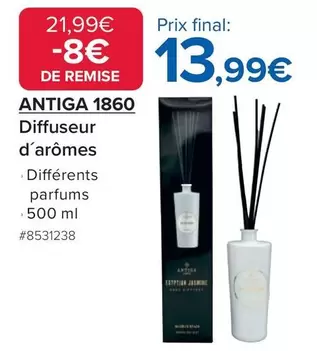 Antiga 1860 - Diffuseur D'Arômes offre à 13,99€ sur Costco