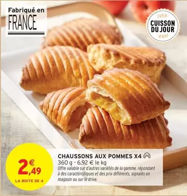 Signal - Chaussons Aux Pommes X4 offre à 2,49€ sur Intermarché Hyper