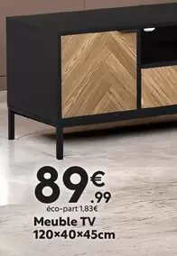 Meuble Tv 120x40x45cm offre à 89,99€ sur Maxi Bazar