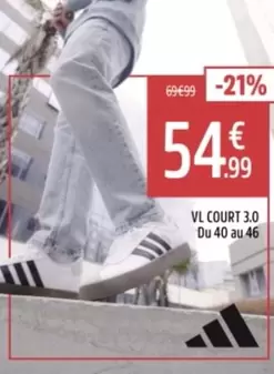 Vl Court 3.0 offre à 54,99€ sur Intersport