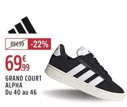 Adidas - Grand Court Alpha offre à 69,99€ sur Intersport