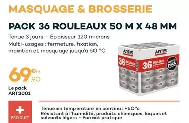 Artis - Pack 36 Rouleaux  offre à 69,9€ sur Zolpan