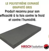 Le Polystyrène Expansé Graphite Gris offre sur BigMat