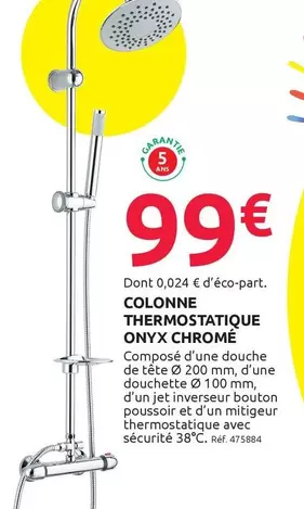 Colonne Thermostatique Chrome offre à 99€ sur Mr Bricolage