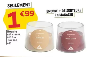 Bougie offre à 1,99€ sur Gifi