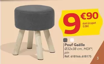 Pouf Gaëlle offre à 9,9€ sur Gifi