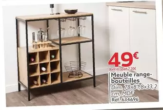 Dim - Meuble Range- Bouteilles offre à 49€ sur Gifi