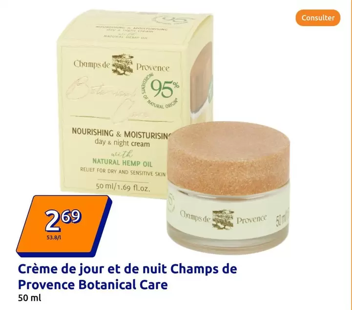 Care - Crème De Jour Et De Nuit Champs De Provence Botanical offre à 2,69€ sur Action