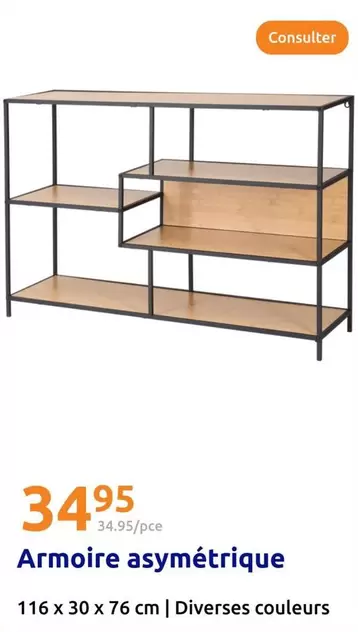 Armoire asymétrique offre à 34,95€ sur Action