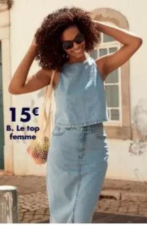 Le Top Femme offre à 15€ sur Kiabi